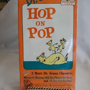 HOP ON POP  PLUS 2 MORE DR. SUESS CLASSICS . SEALED .VHS